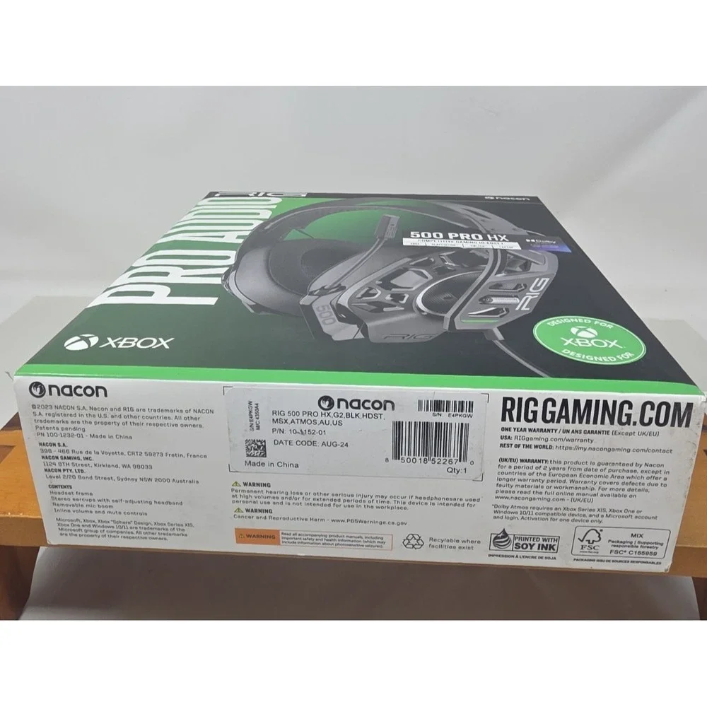 RIG 500 PRO HX Wired Gaming Headset Xbox PlayStation Switch PC New Sealed